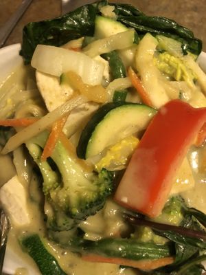 Look at all those veggies!!  at The King and I in Rochester