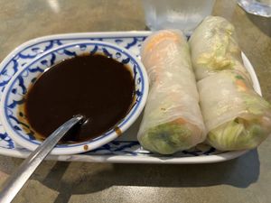 Fresh spring rolls  at The King and I in Rochester