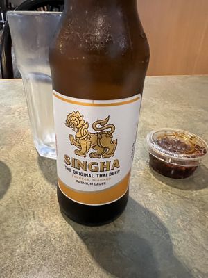 Singha Thai Beer  at The King and I in Rochester