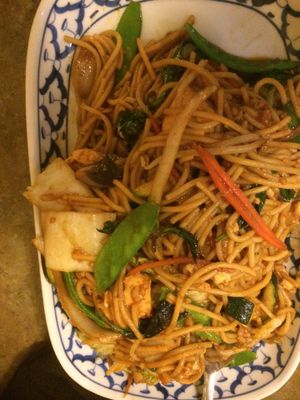 Noodles vegetarian  at The King and I in Rochester
