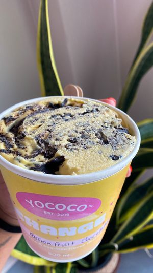 Granadilla chocolate  at Yo Coco Vegan Ice Cream in Johannesburg