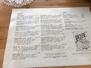 New menu April ‘18  at Pixie and the Hawk in Torrensville