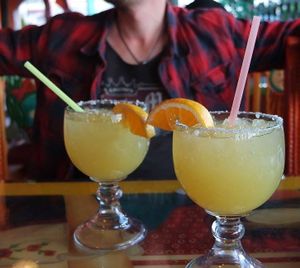 Good Margaritas to start this meal's stop in Page at Fiesta Mexicana in Page