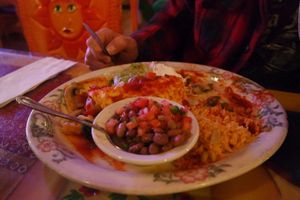 Vegetarian option: burritos!!  at Fiesta Mexicana in Page