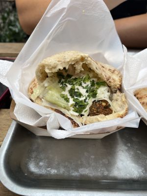 Falafel pita  at Hummus Bar - Hollan Erno in Budapest