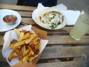 Falafel in pita menu at Hummus Bar - Hollan Erno in Budapest