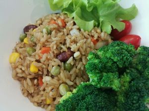 Fried Brown Rice with Cereals ... So good ! at Salad Memory in Phuket