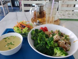 Teriyaki tofu at Salad Memory in Phuket