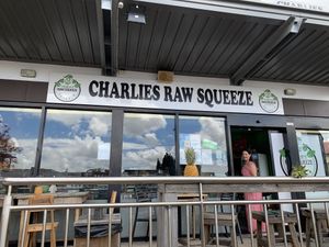 Shop front at Charlie's Raw Squeeze in Clayfield