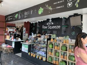 Inside at Charlie's Raw Squeeze in Clayfield