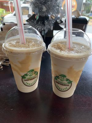 Peanut bitter smoothie! 👌🏽 at Charlie's Raw Squeeze in Clayfield
