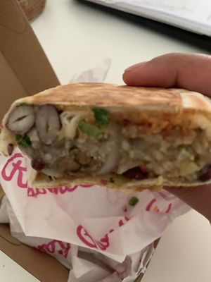 Burrito wrap at Charlie's Raw Squeeze in Clayfield