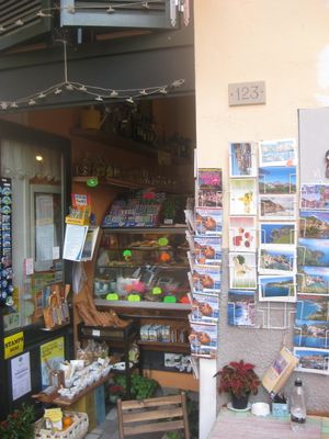 The outside at Pan e Vin in Corniglia