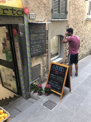   at Alberto Gelateria in Corniglia