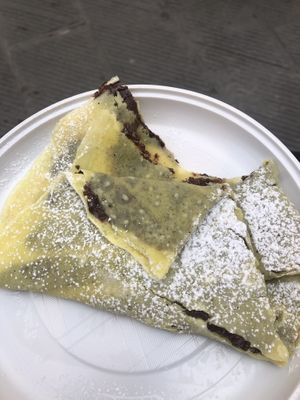Crepe with vegan hazelnut spread!  at 5 Terre in Manarola