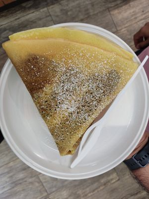 Vegan crepe with chocolate and hazelnut cream at 5 Terre in Manarola