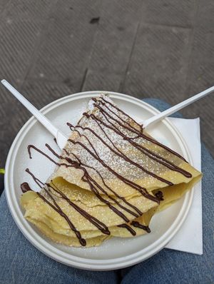 Nutella crepe at 5 Terre in Manarola