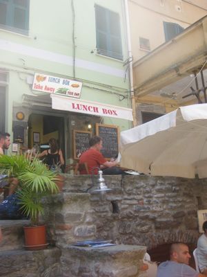 Outside at Lunch Box in Vernazza
