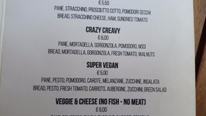 Super Vegan! at Lunch Box in Vernazza