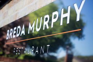 Breda Murphy signage at Breda Murphy Restaurant in Whalley