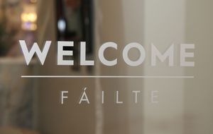 Welcome Failte at Breda Murphy Restaurant in Whalley