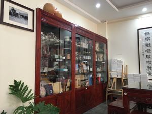 Interior arrangements at Shangdao Vegetarian 上道素食 in Xian