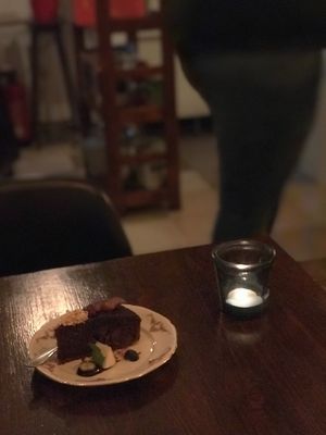 Chocolate cake at Bistro Arbol in Lanzarote