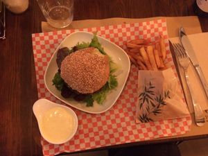 Burger  at Bistro Arbol in Lanzarote