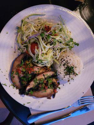 Portobello mushrooms  at Bistro Arbol in Lanzarote