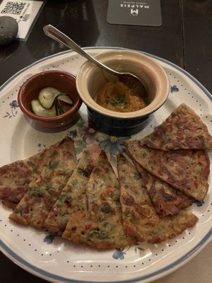 Indian Pancakes  at Bistro Arbol in Lanzarote