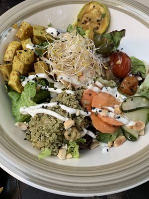 Buddha bowl  at Bistro Arbol in Lanzarote