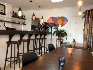 Great comfortable setting... at Bistro Arbol in Lanzarote