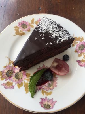 Double Chocolate Cake  at Bistro Arbol in Lanzarote