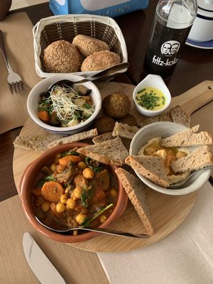Vegan Sharing platter  at Bistro Arbol in Lanzarote