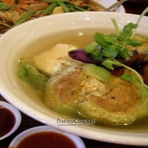 Yong Tau Foo Soup (without noodle/rice) at Luo Han Vegetarian Health Food in Central Singapore