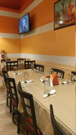 Tables for larger groups at Maple Indian Cuisine in Goshen