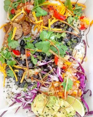 Taco Grilla Vegan Bowl at Taco Grilla in Key West