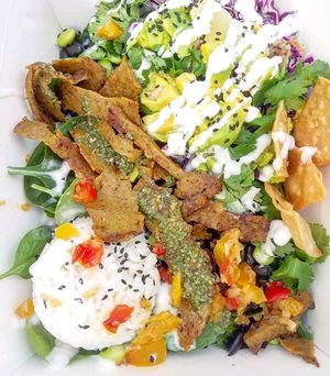 homemade seitan at Taco Grilla in Key West