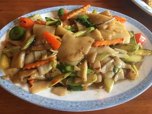 Spicy Vegan Pad Kee Mao at Asian Outpost - AO Hawaiian Hideout in Chicago