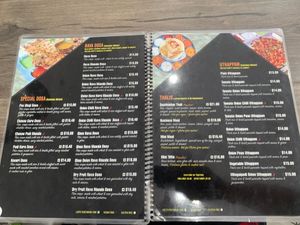 Vegan dosas! And two vegan-optional thalis! at Saravana Bhavan in New York City