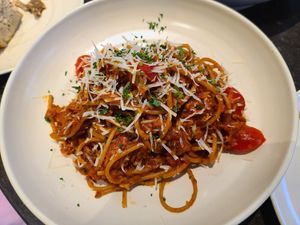Vegan spaghetti at Sun the Bud - 썬더버드 in Seoul