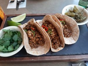 Lentil taco at Sun the Bud - 썬더버드 in Seoul