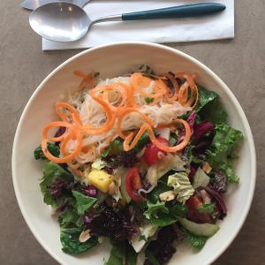 Fresh crisp and light salad with konjac noodles. Wished it was more filling, still hungry after at Sun the Bud - 썬더버드 in Seoul