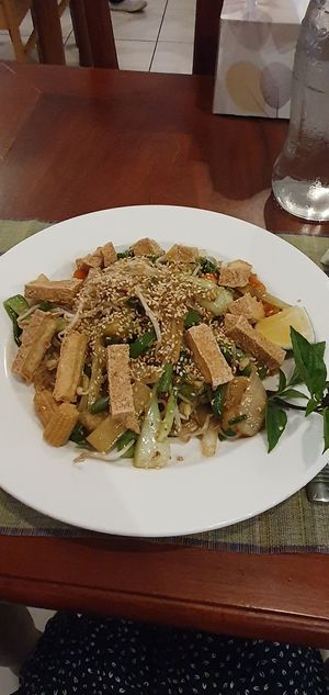 Veggie rice noodles at Rendezvous du Vietnam in Cairns