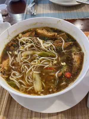 Vegan Tom yum   at Rendezvous du Vietnam in Cairns