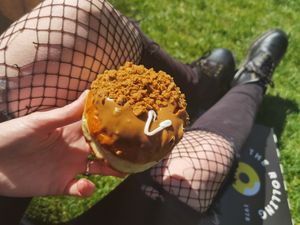 Biscoff vegan donut at The Rolling Donut - Dublin 2 in Dublin