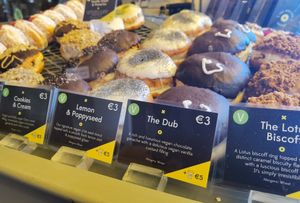 Range of vegan donuts at The Rolling Donut - Dublin 2 in Dublin