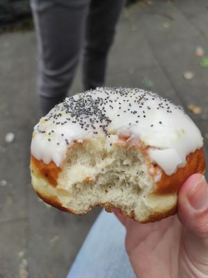 Lemon & poppyseed delicious! at The Rolling Donut - Dublin 2 in Dublin
