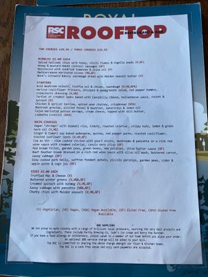   at Rooftop Restaurant and Bar - Royal Shakespeare Company in Stratford-upon-avon