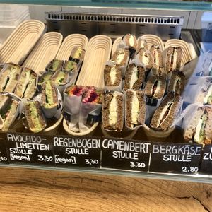 Stullen (german for sandwiches) at Frankfurter Pause in Frankfurt